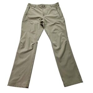 Columbia Triple Canyon Hiking Pants 36 X 32 Tan Bungee Ankle Gorpcore Outdoor